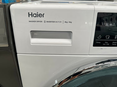 Factory second Haier 8kg/4kg Washer Dryer Combo HWD8040BW1 - Second Hand Appliances Geebung